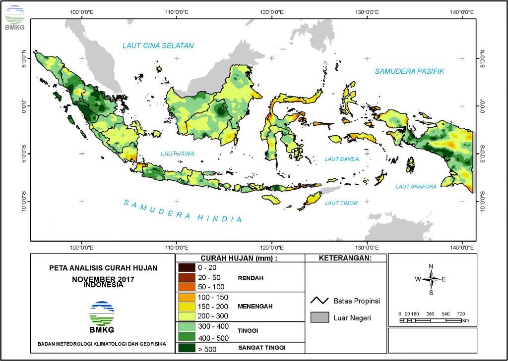 Anomaly and Rainfall Analysis in November 2019 BMKG 