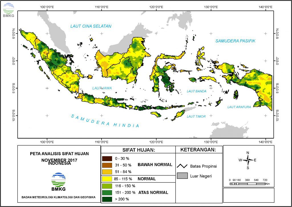 Anomaly and Rainfall Analysis in November 2019 BMKG 