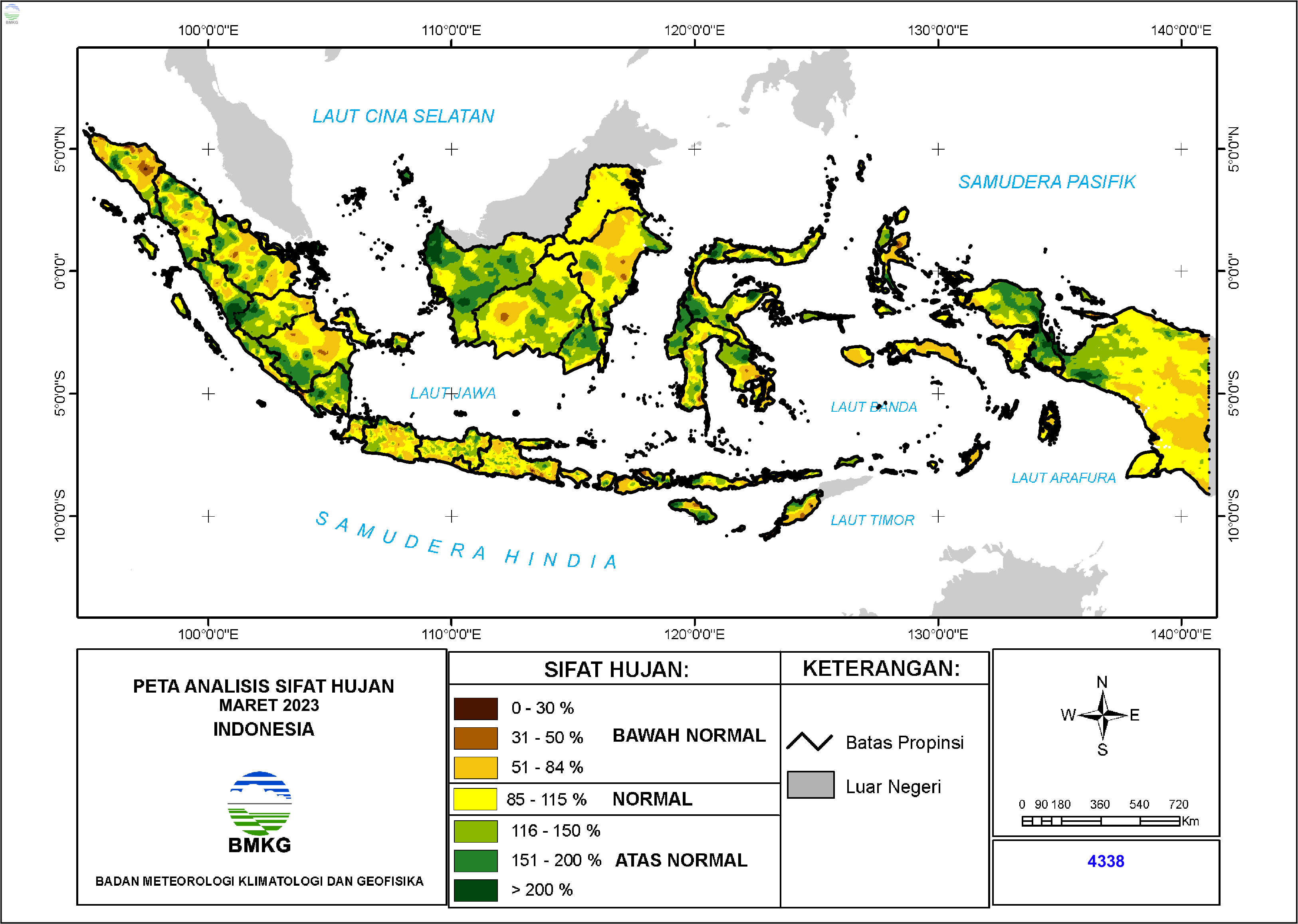 Analisis Curah Hujan Dan Sifat Hujan Bulan Maret 2023 | BMKG